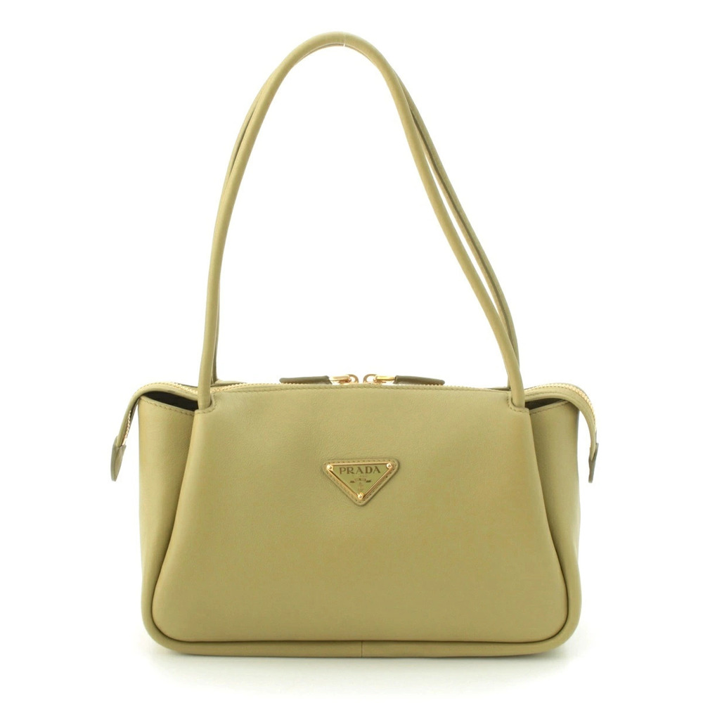 Prada Darling Leather Shoulder Bag Pistachio Green